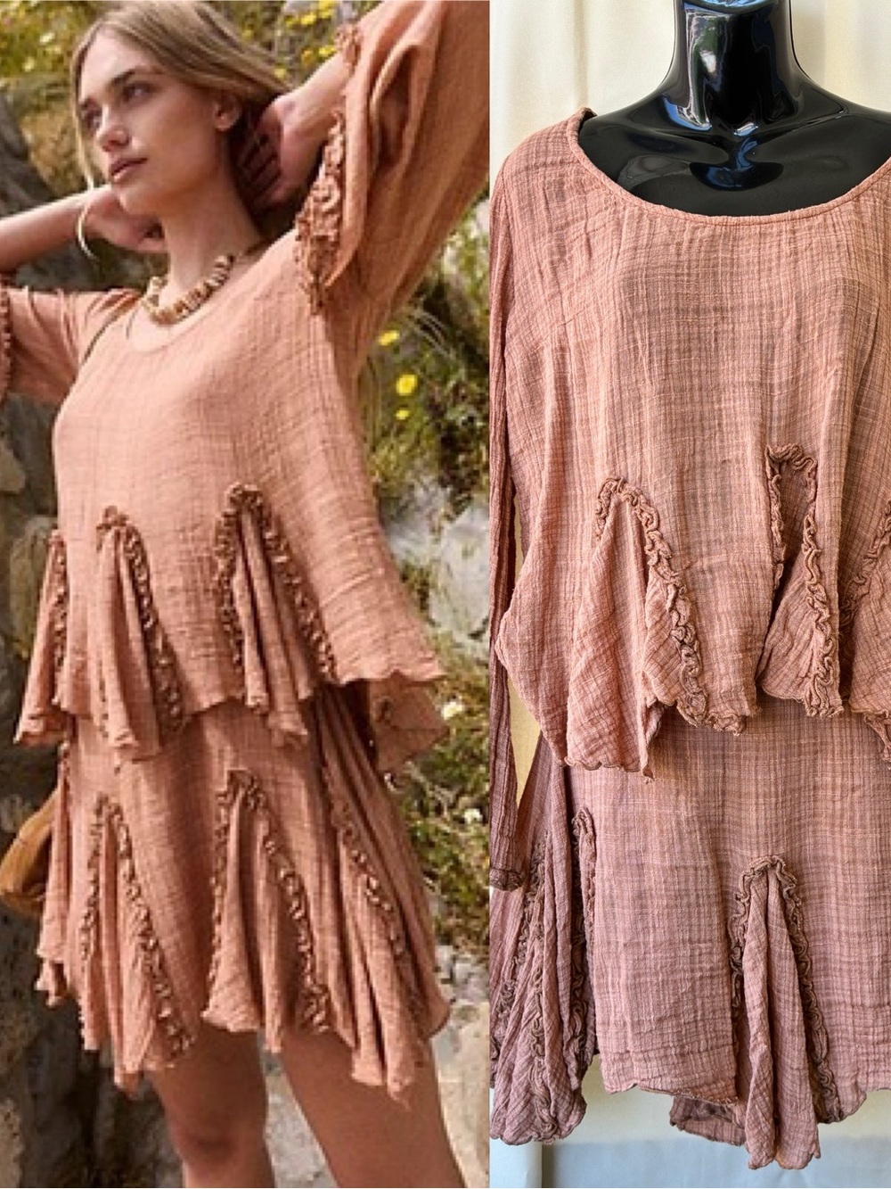 Free People Getaway Skirt & Top Set size Large